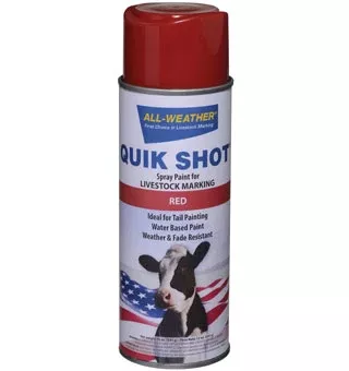 All-Weather Quick Shot, Inverted Tip Spray Paint, Red