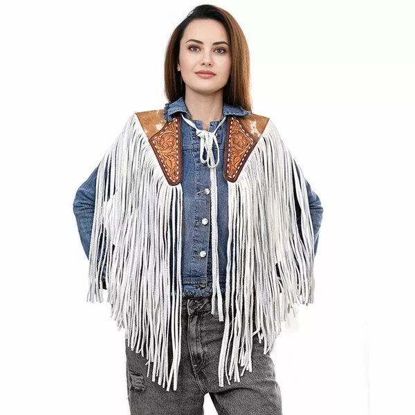 American Darling ADJW111 Genuine Leather Jewelry Necklace with Concho