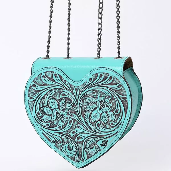 American Darling Cross Body Hand Tooled Genuine Leather Women Western Handbag