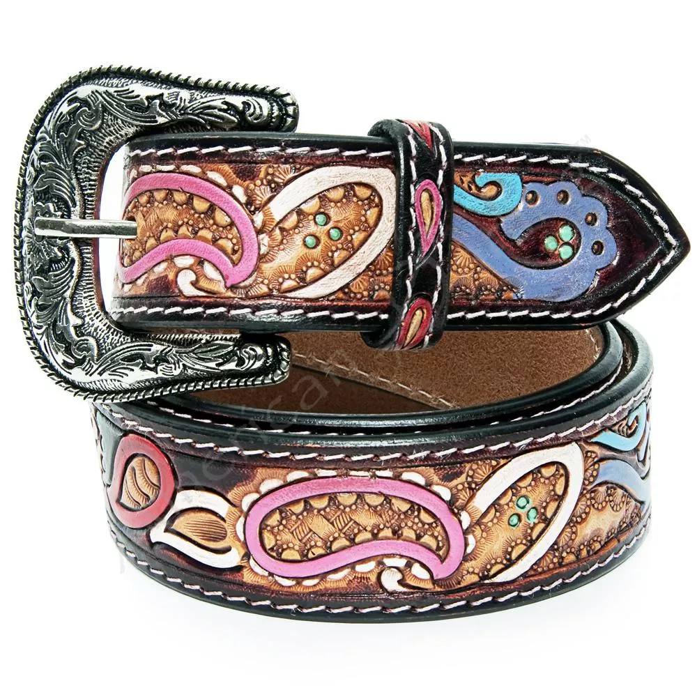 American Darling Tooled & Painted Belt