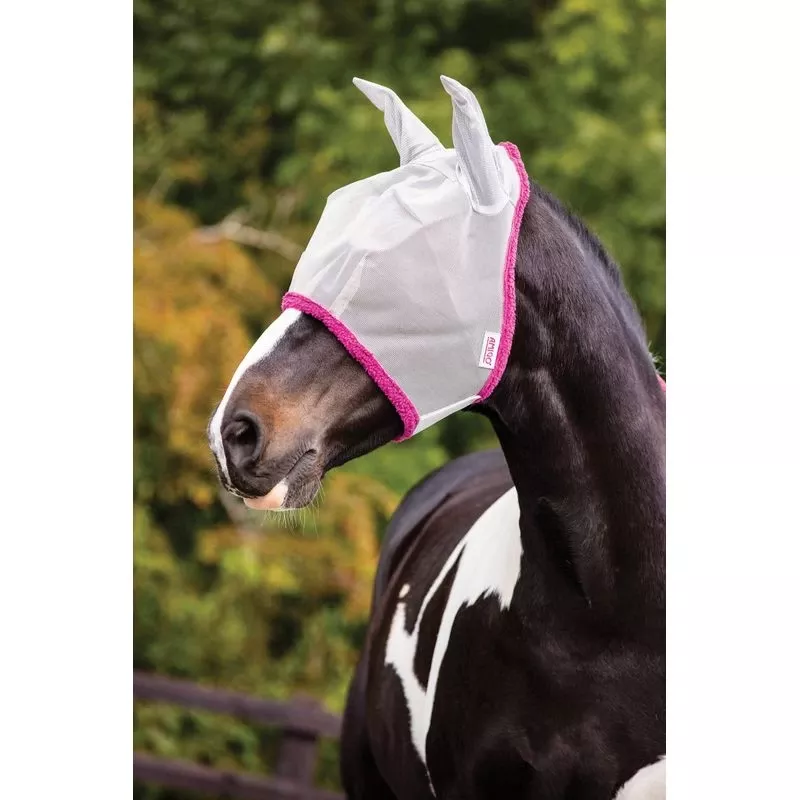 Amigo Fly Mask – Silver/Purple