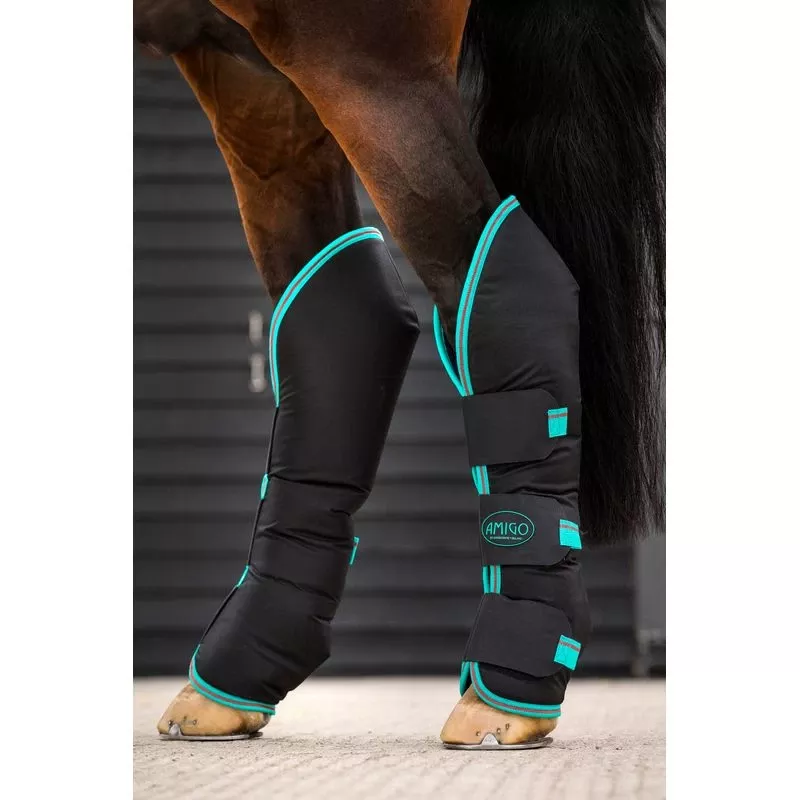 Amigo Travel Boots – Black/Teal/Dark Cherry