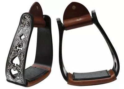 ANGLED KNEE RELIEF ENGRAVED STIRRUPS