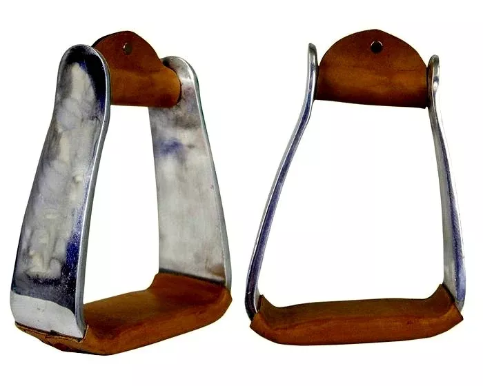 ANGLED KNEE RELIEF HEAVYWEIGHT WESTERN STIRRUPS