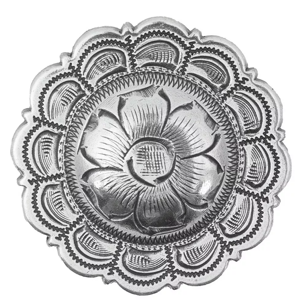 Antique Flower Scalloped Edge Concho