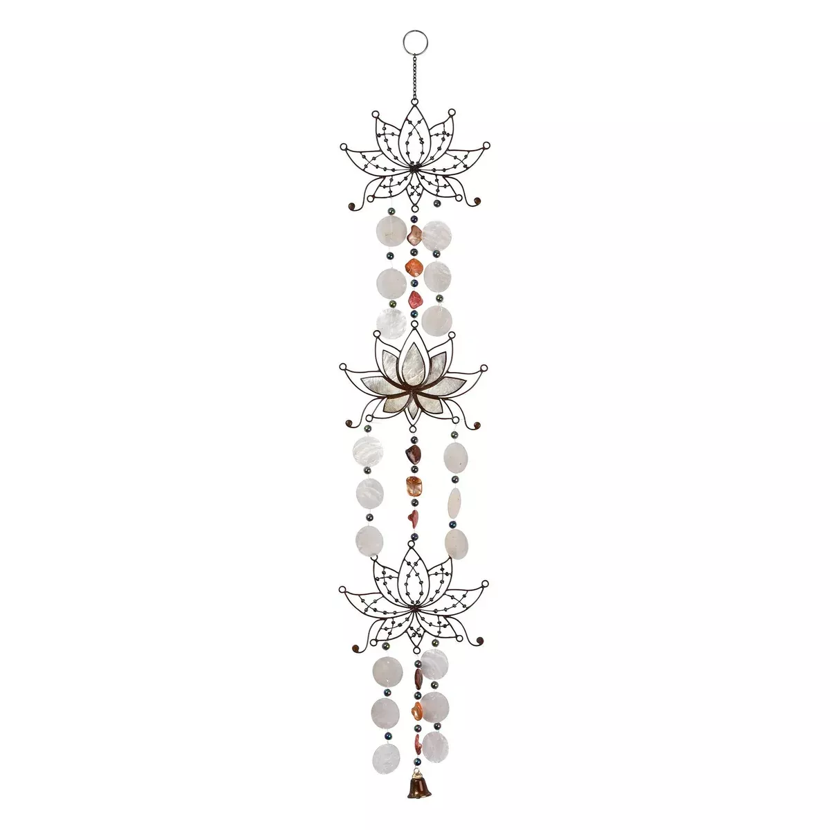 Antique Triple Capiz Chime