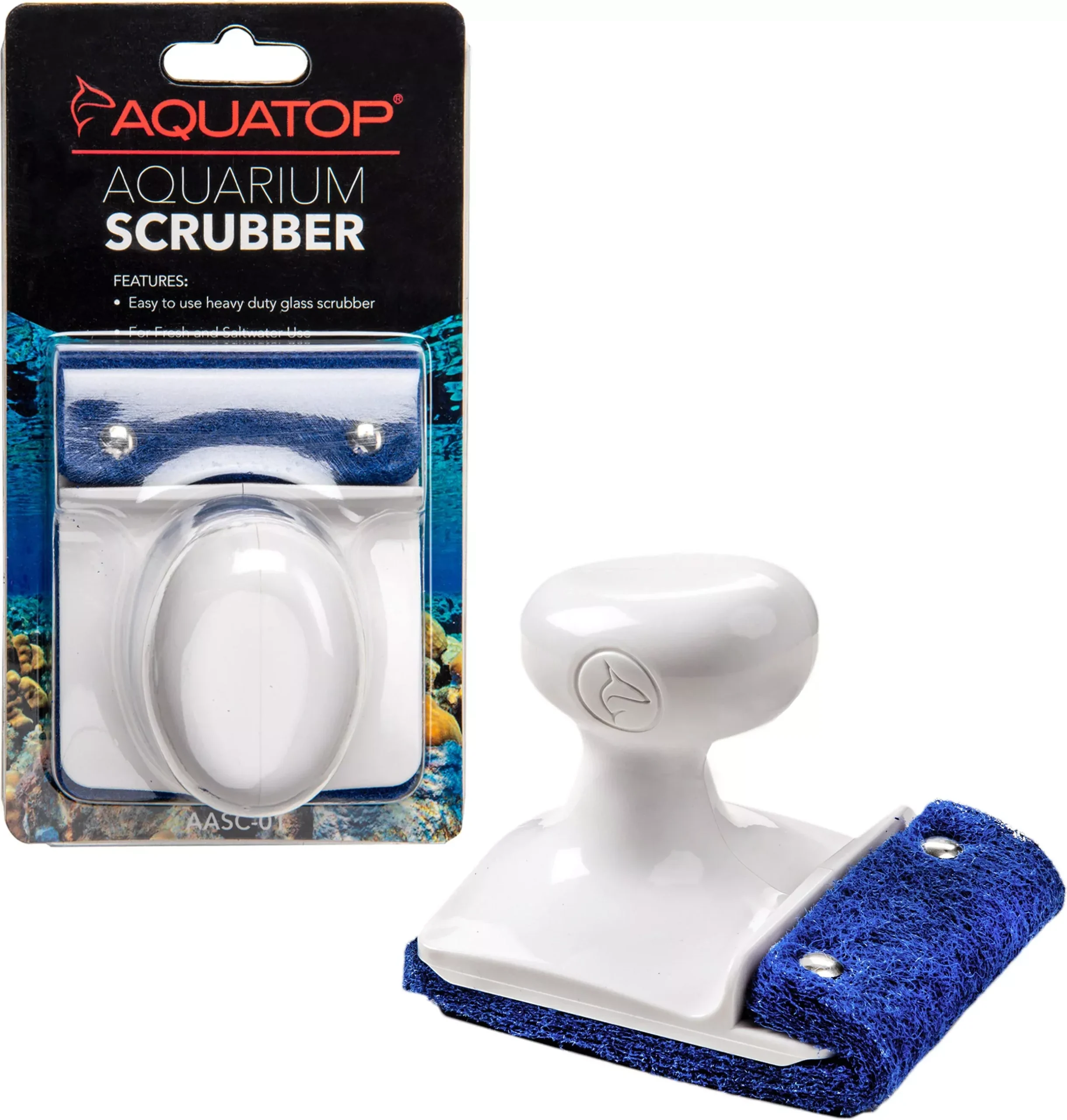 Aquatop Handheld Padded Glass Aquarium Scrubber
