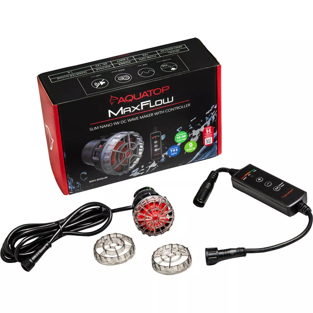 Aquatop Nano Slim DC Wave Maker with Controller 800 GPH 9W