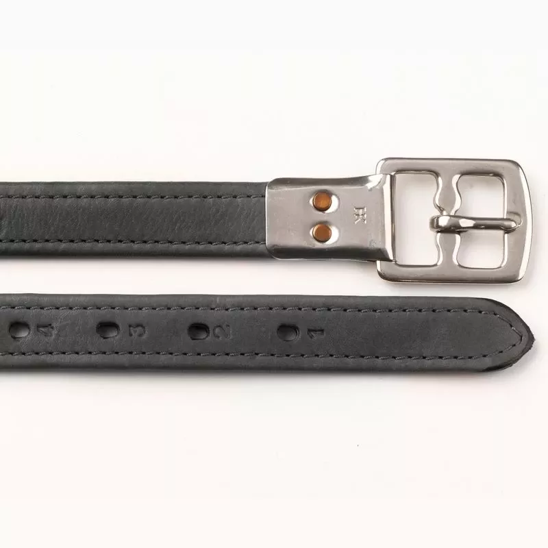 Aramas Slimline Stirrup 63″ Stirrup Leathers – Black
