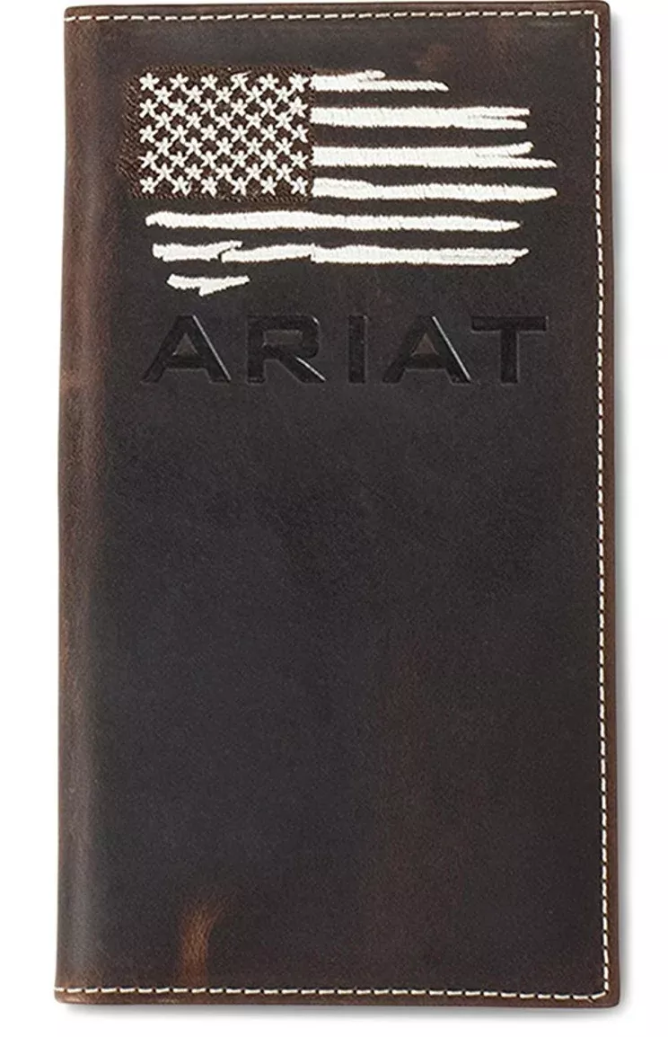ARIAT DISTRESSED AMERICAN FLAG RODEO - ACCESSORIES WALLET