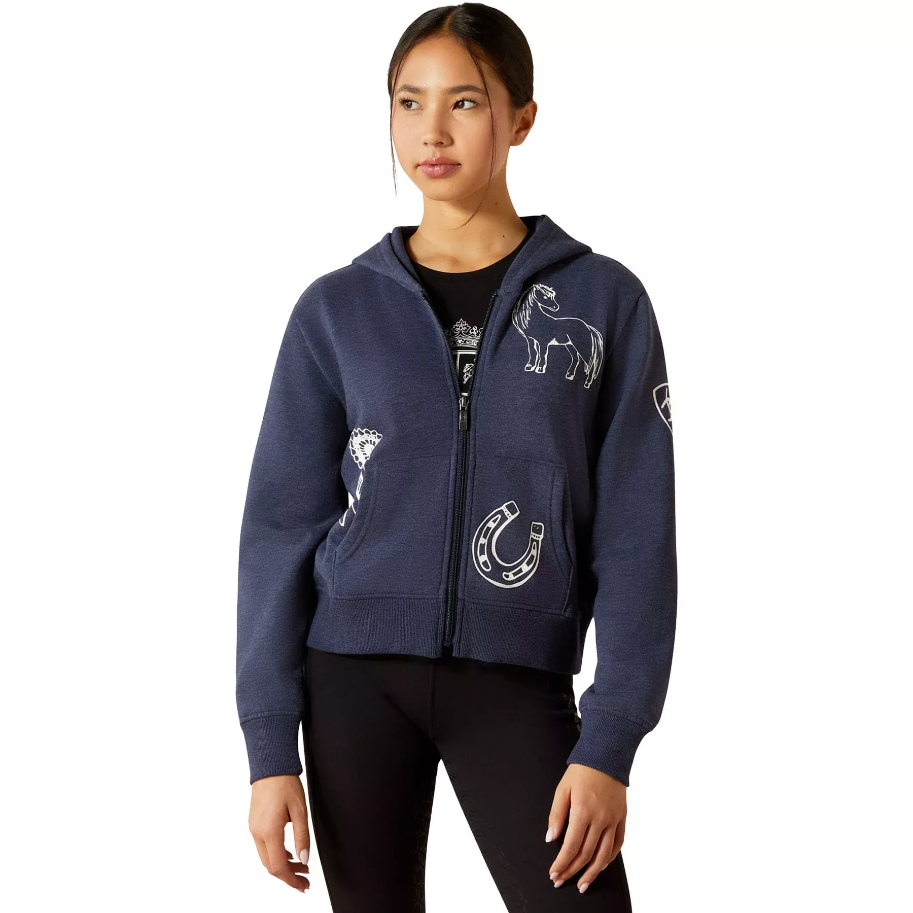 ARIAT KIDS' SPIFFY FULL ZIP SWEATSHIRT