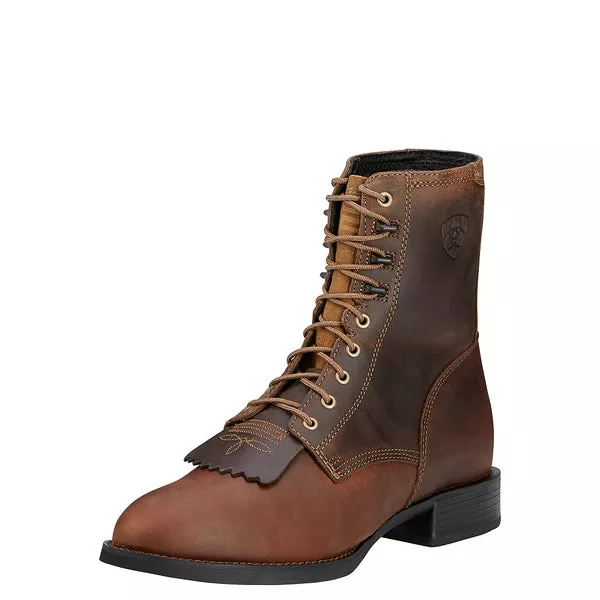 Ariat Mens Boots | Heritage Lacer | Distressed Brown