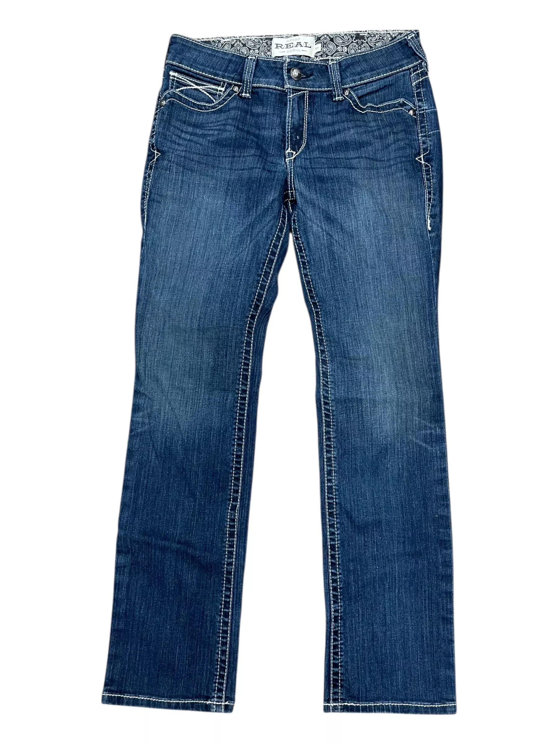 Ariat R.E.A.L Jeans - Ocean - 30R Mid-Rise Straight - USED