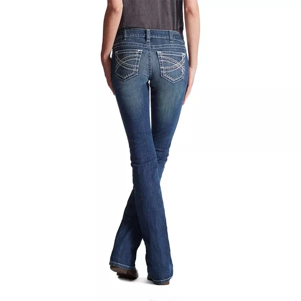 Ariat R.E.A.L™ Mid Rise Stretch Entwined Boot Cut | Marine | Regular Leg