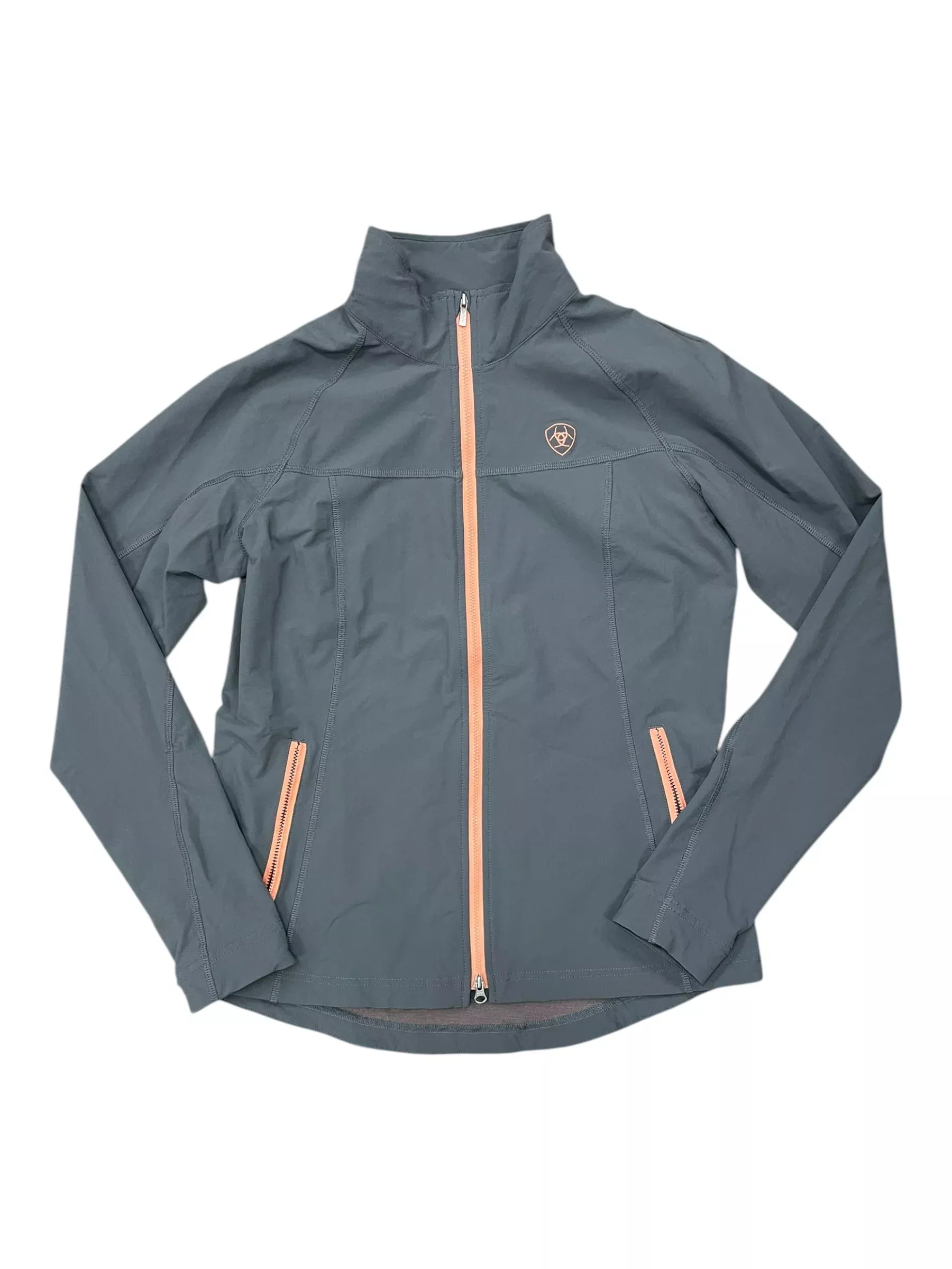 Ariat Softshell Jacket - Grey/Salmon - S - USED