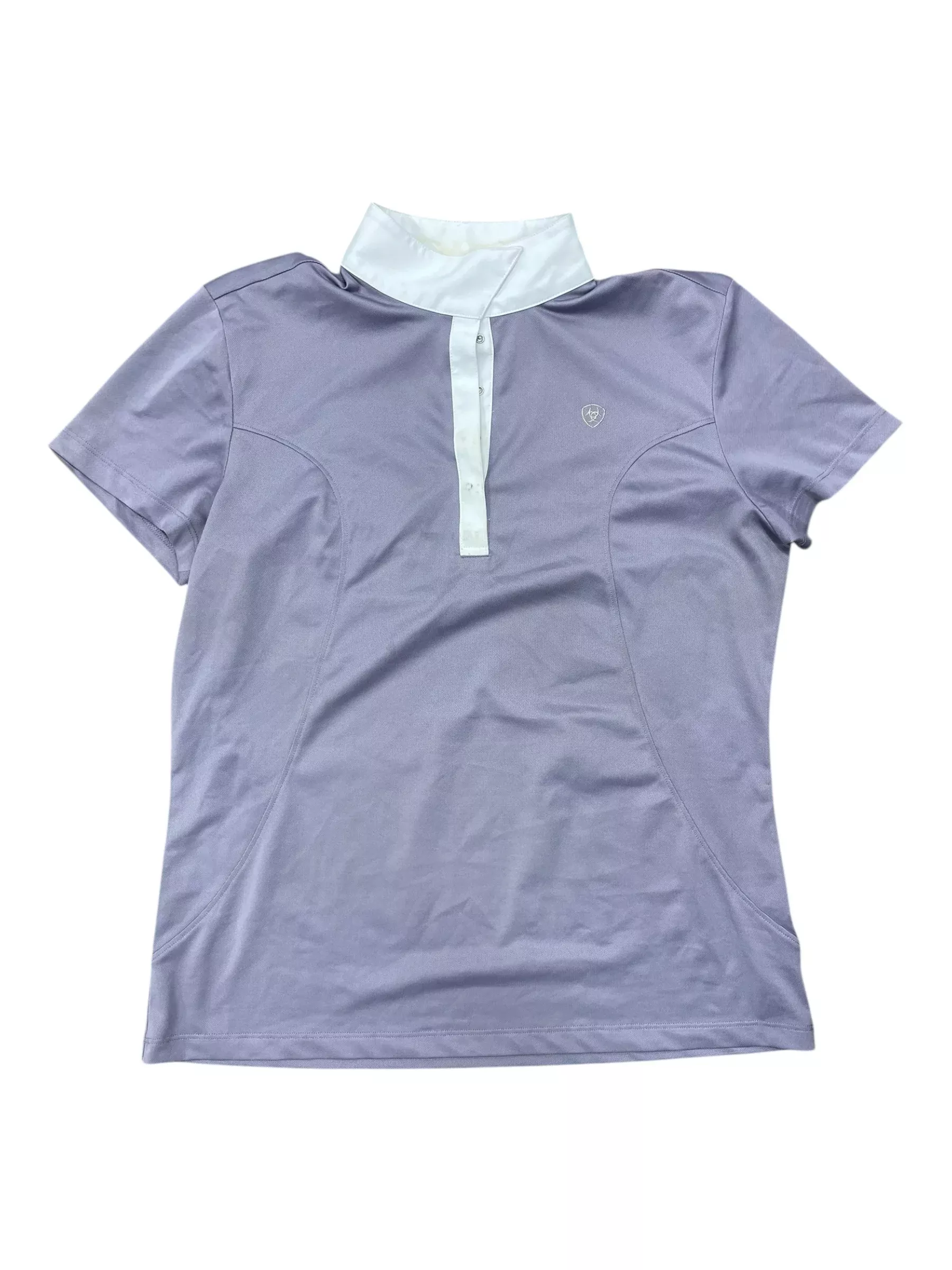 Ariat SS Show Shirt - Light Purple/White - L - USED
