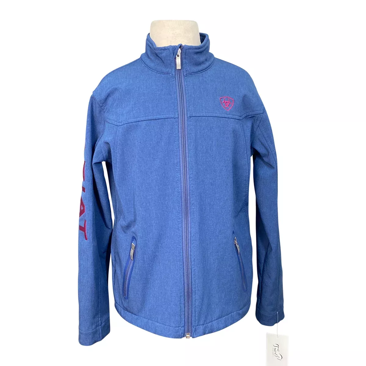 Ariat Team Softshell Jacket in Blue/Purple - Children's 12