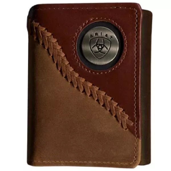 Ariat Tri-Fold Wallet | Two Toned Stitched I