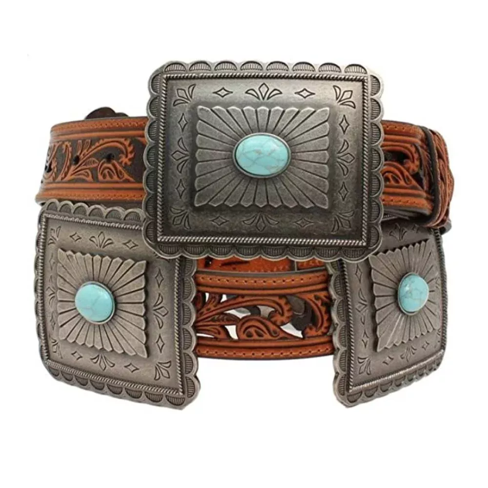 Ariat Turquoise Concho Western Belt