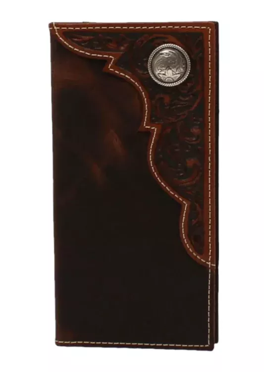 Ariat Youth Rodeo Round Conch Brown Wallet