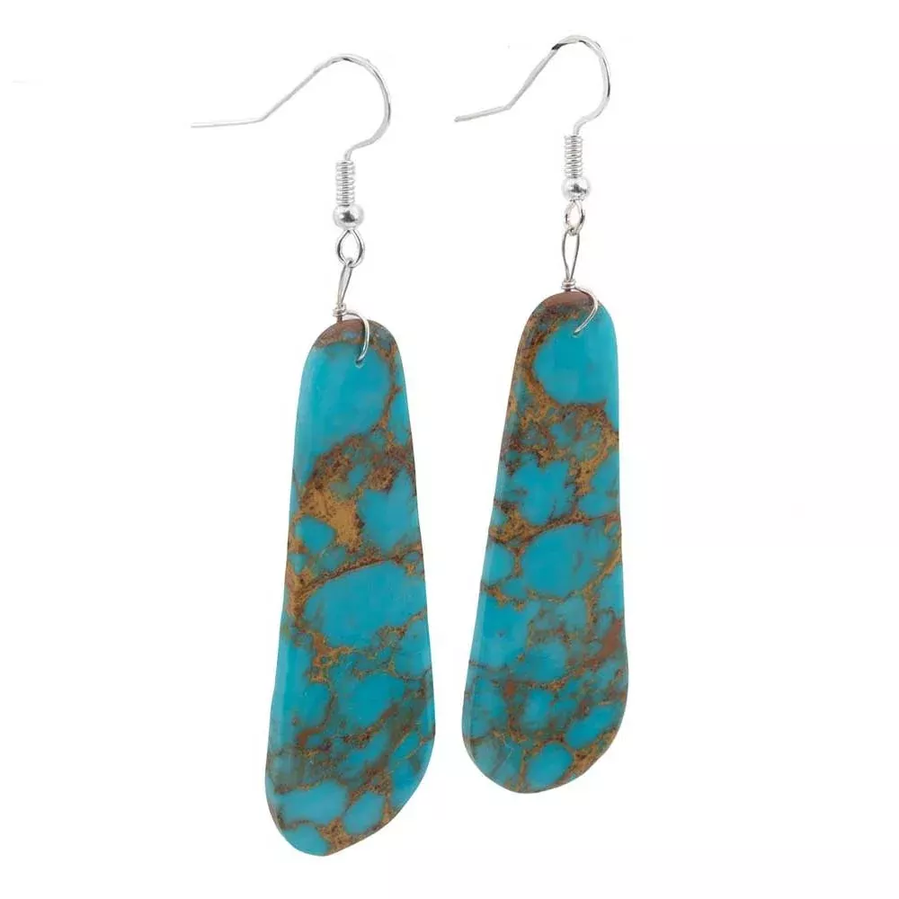 Arizona Turquoise Slab Earrings
