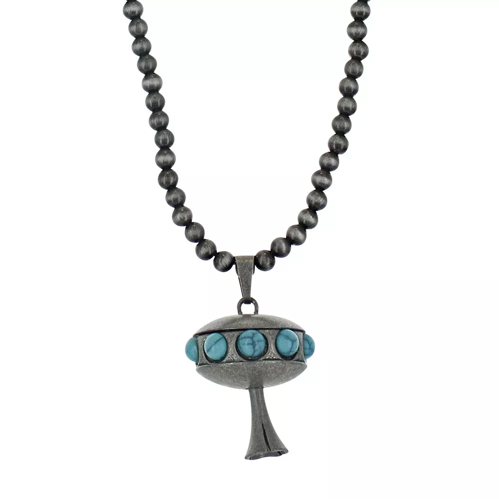 Attitude Jewelry Bugle Dangle Beaded Necklace