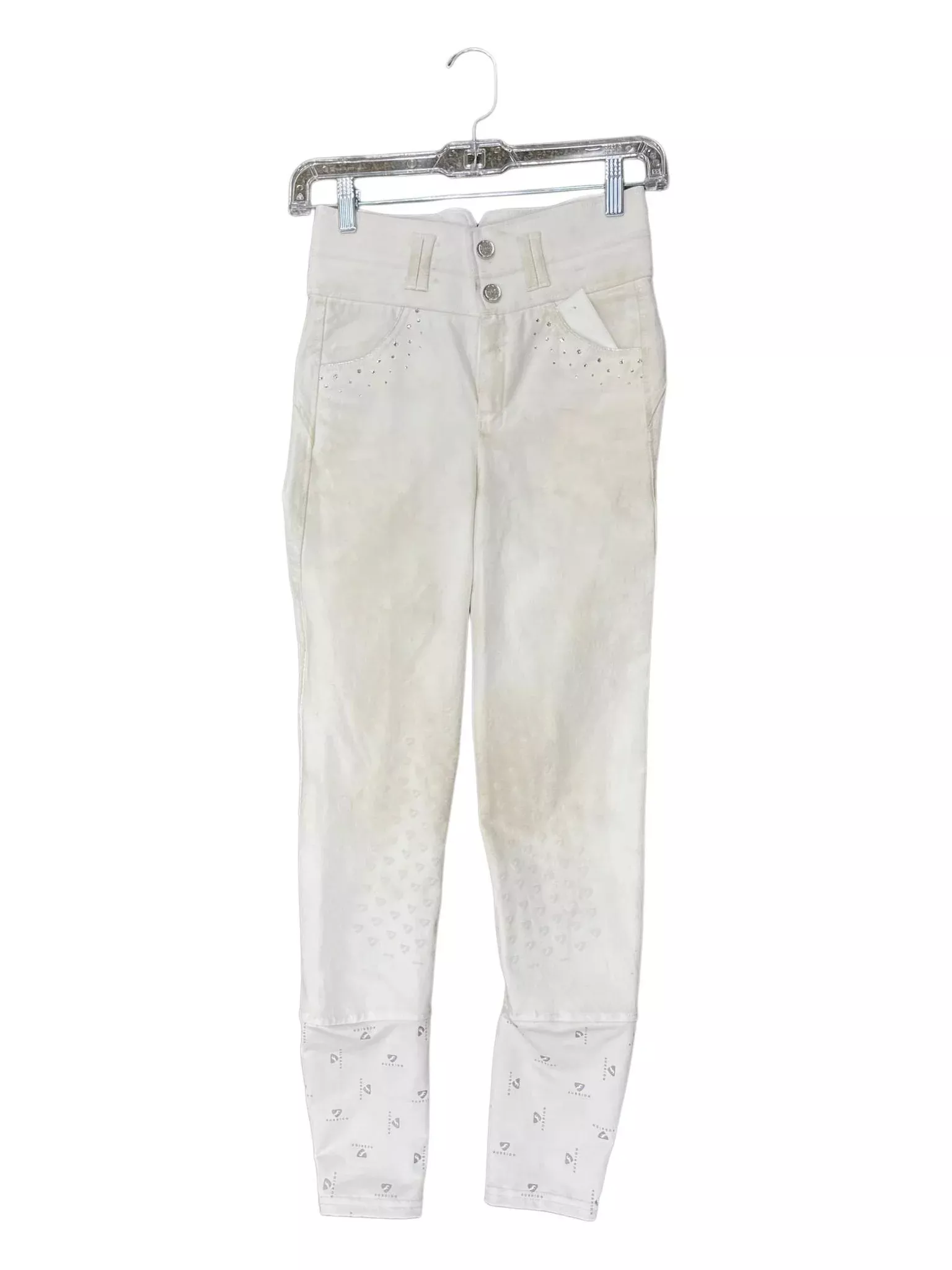 Aubrion Bling KP Breech - White - 24 - USED
