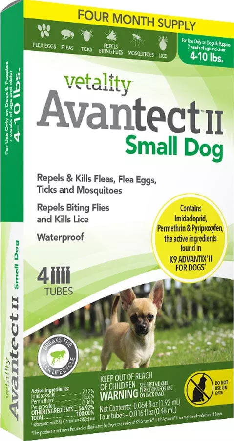 Avantect II for Dogs, Small, 4-10 lb