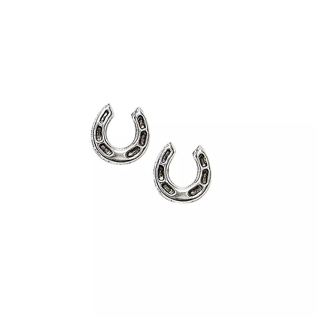 AWST Int'l Sterling Silver Horseshoes Earrings