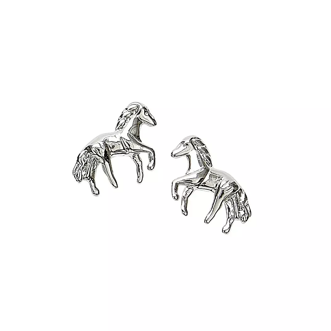 AWST Int'lSterling Silver Mini Horse Earrings