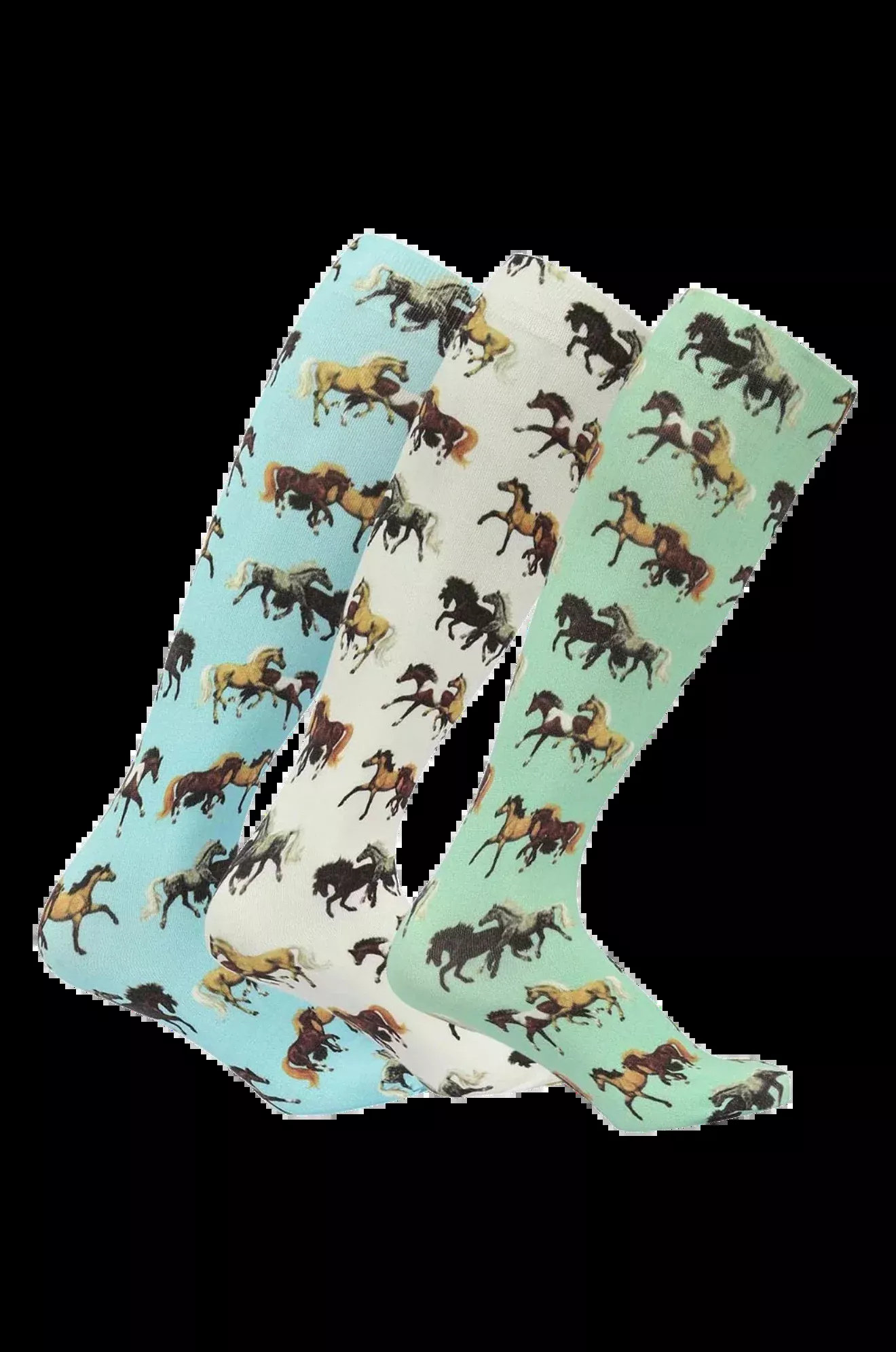 AWST Lila Horse Pairs Socks- 3 pack disc
