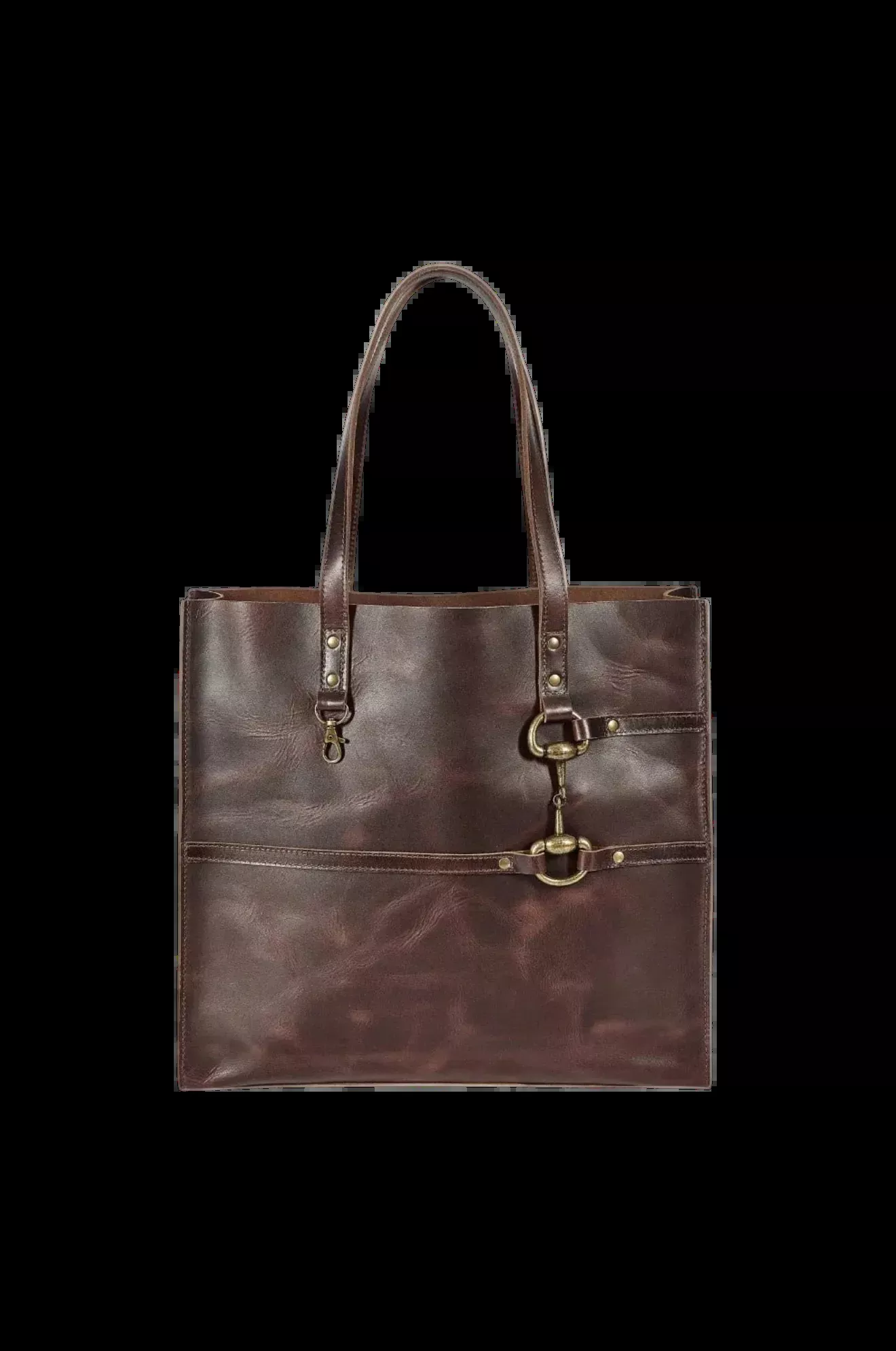 AWST Snaffle Bit Leather Tote Bag disc