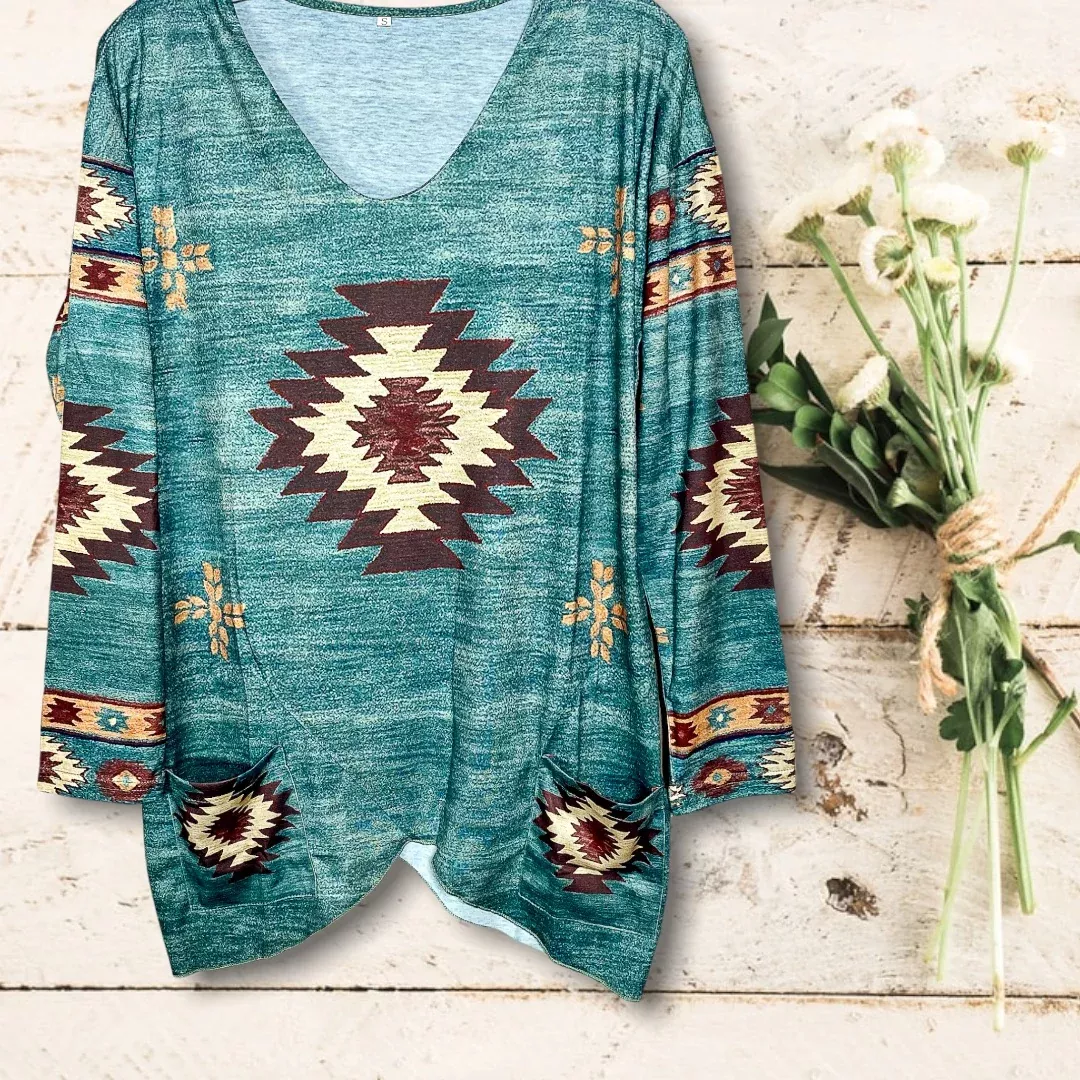AZTEC GREEN SWEATSHIRT
