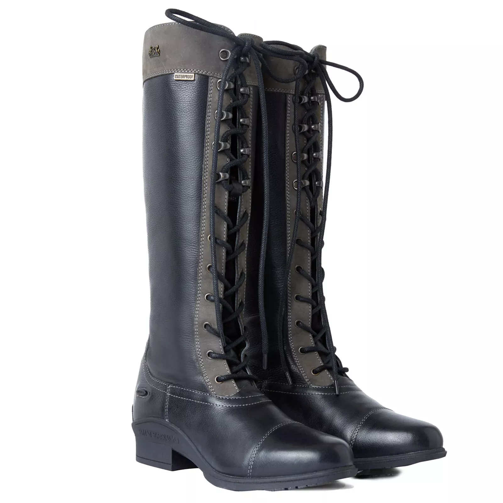 B Vertigo Cetus Waterproof Tall Boots - Black/Gray