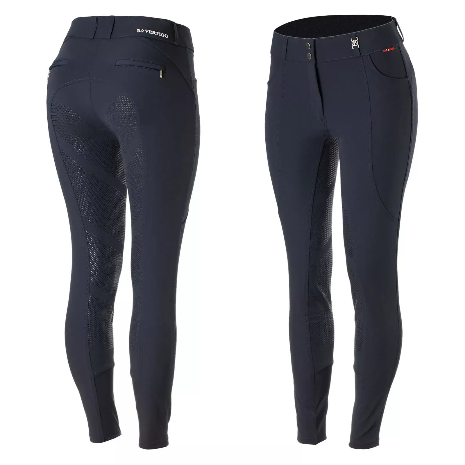 B Vertigo Davina Womens Full Seat Breeches - Dark Navy