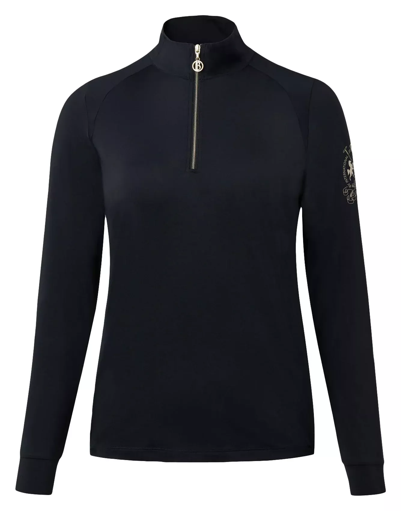 B Vertigo Ladies Sidney Long Sleeved Ventilated Half Zip Shirt