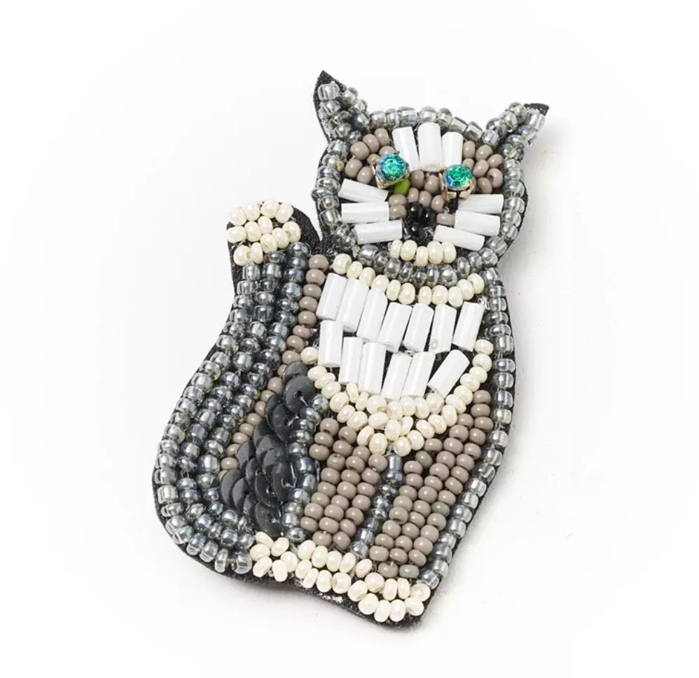Bala Mani Brooch - Cat