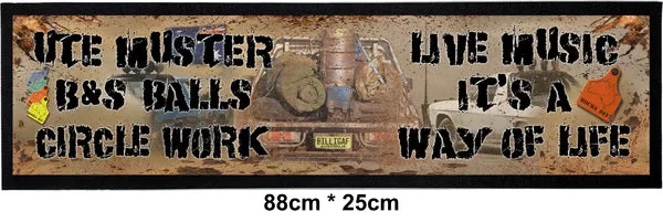 Bar Mat - Ute Muster