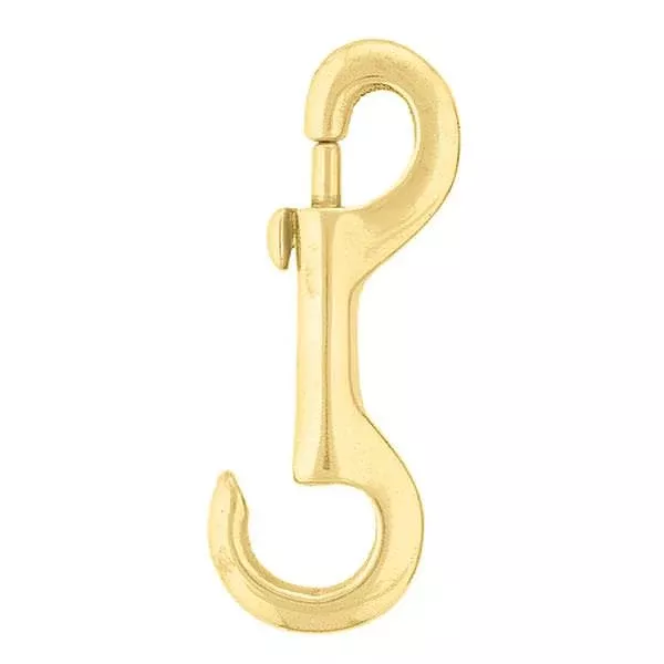 Barcoded 232 Open Eye Snap, 4", Solid Brass