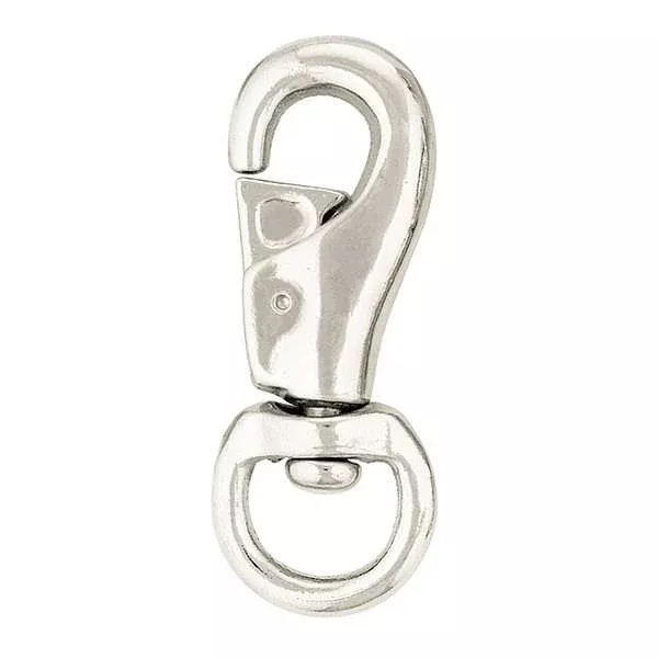 Barcoded 3142 Bull Snap, 1", Nickel Plated