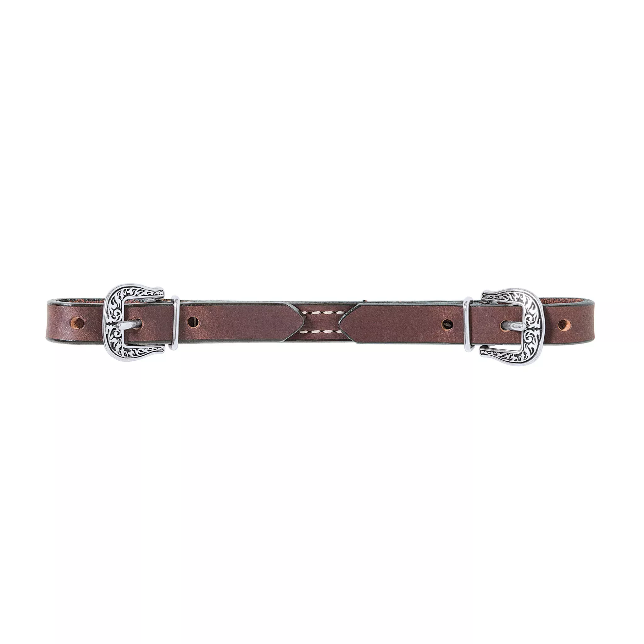Basin Cowboy Straight Leather Curb Strap