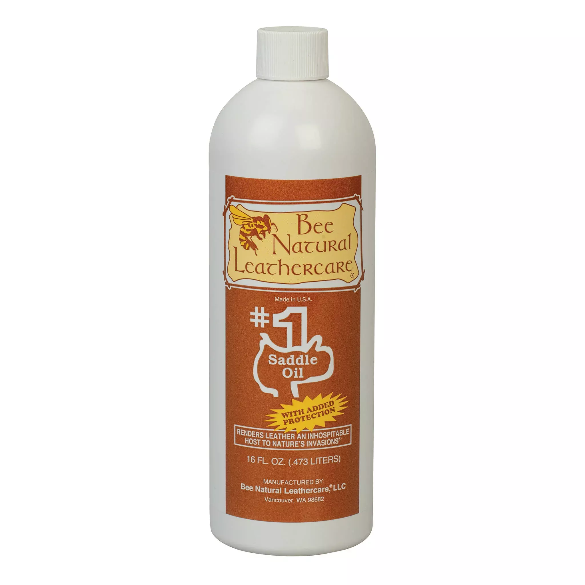 Bee Natural Leathercare #1 Saddle Oil with Added Protection