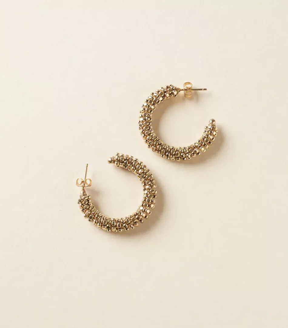 Bhavani Stud Hoop Earrings