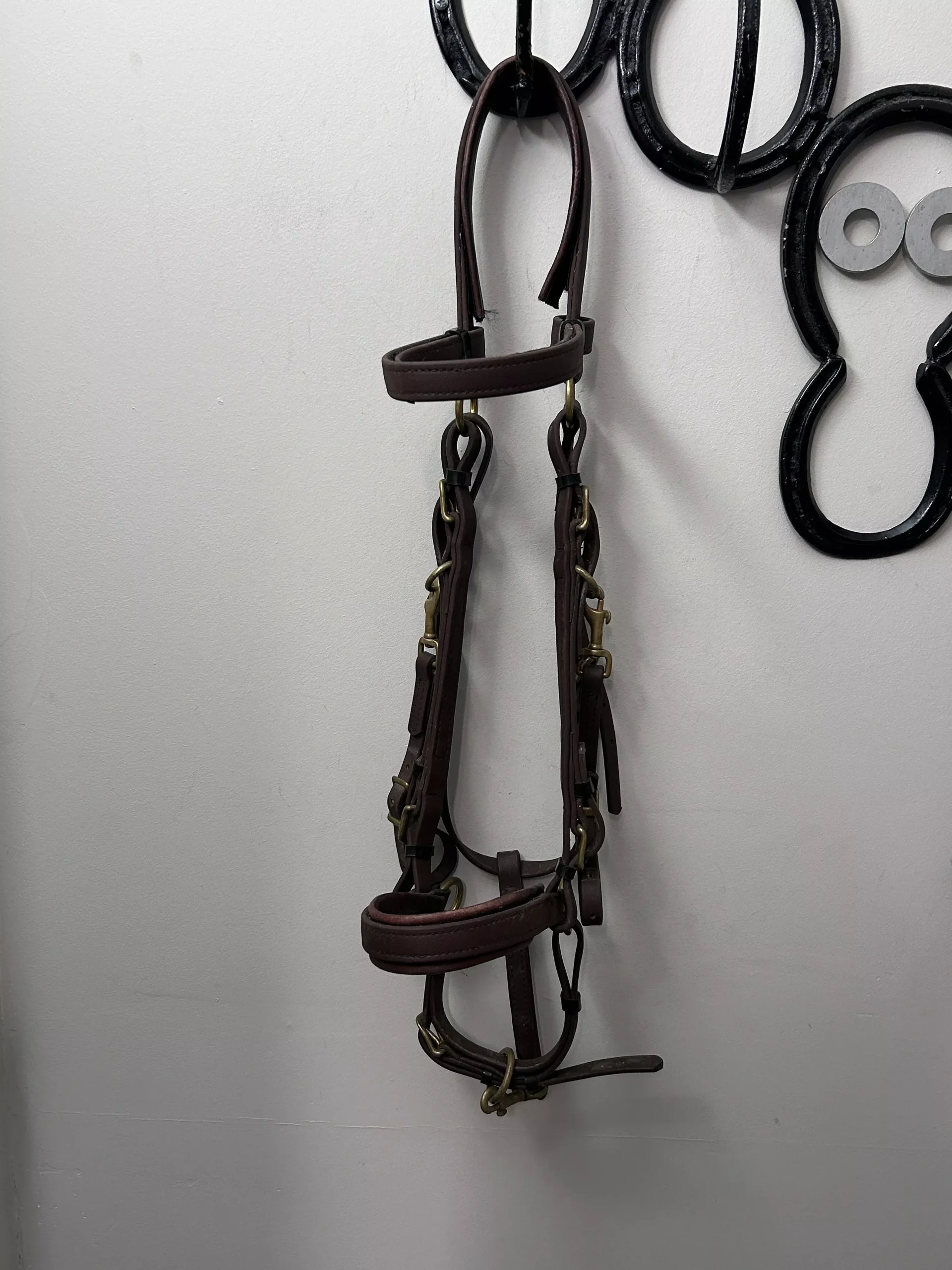 Biothane Adjustable Halter Bridle Brown Cob