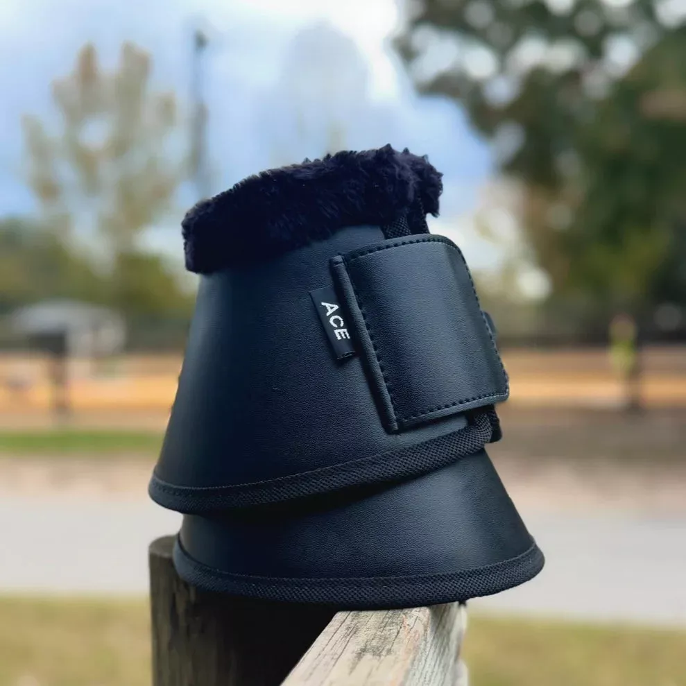 Black Feece Bell Boots