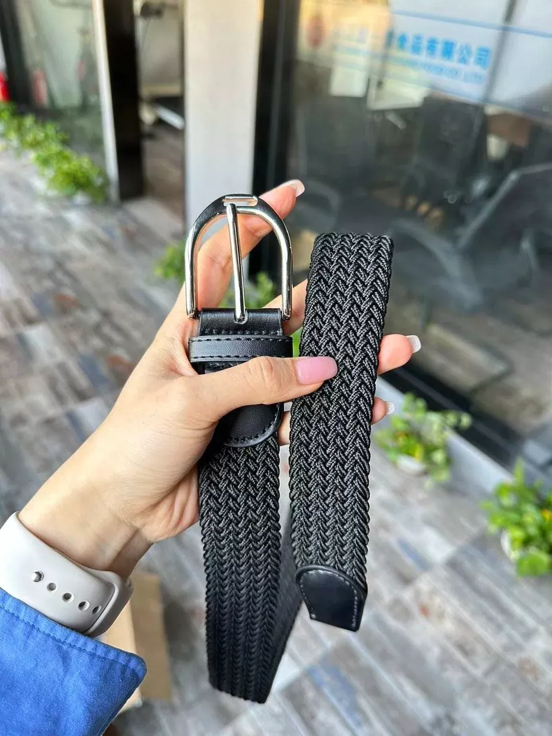 Black Stallion Designs Woven Stretch Belt