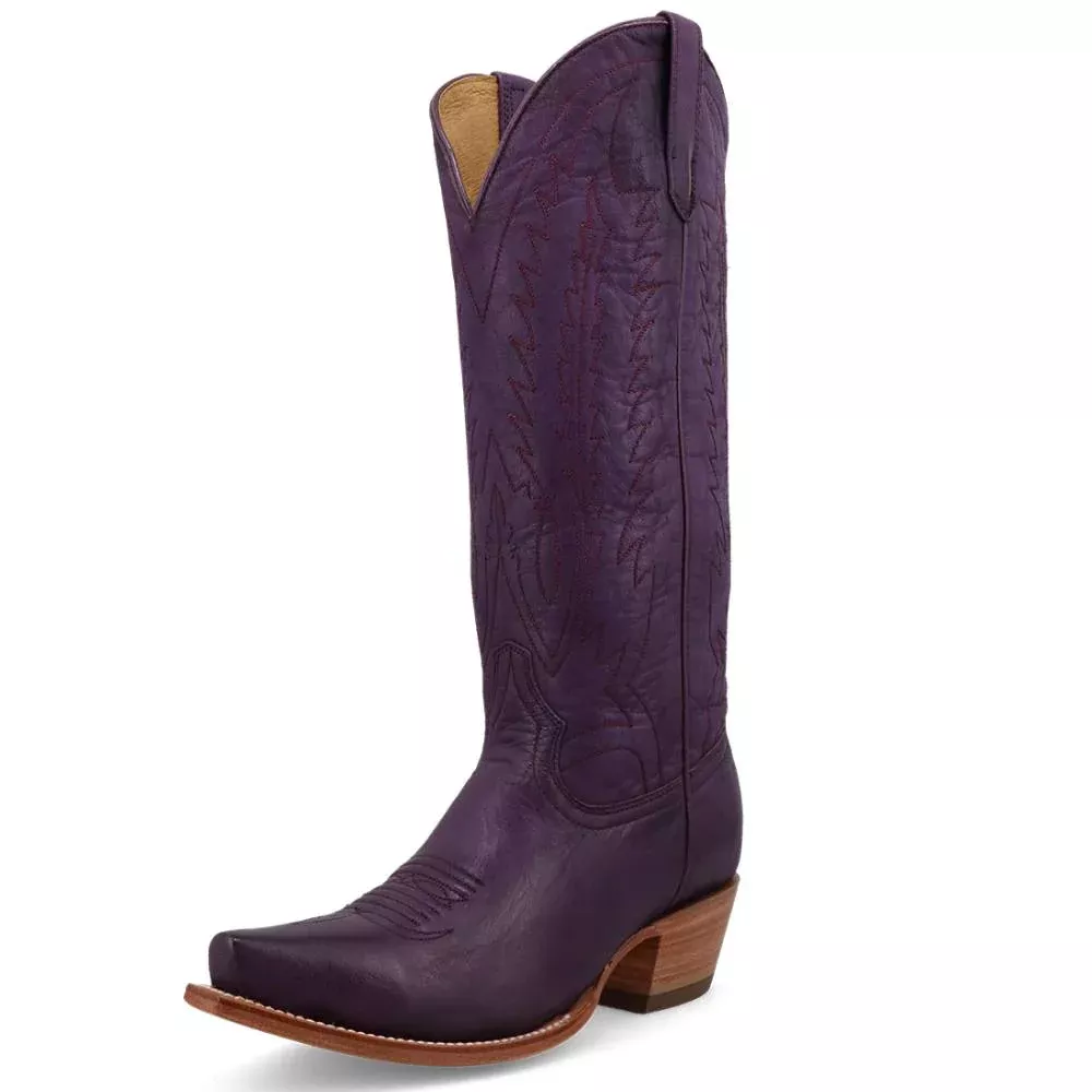 Black Star Victoria Boot - Plum