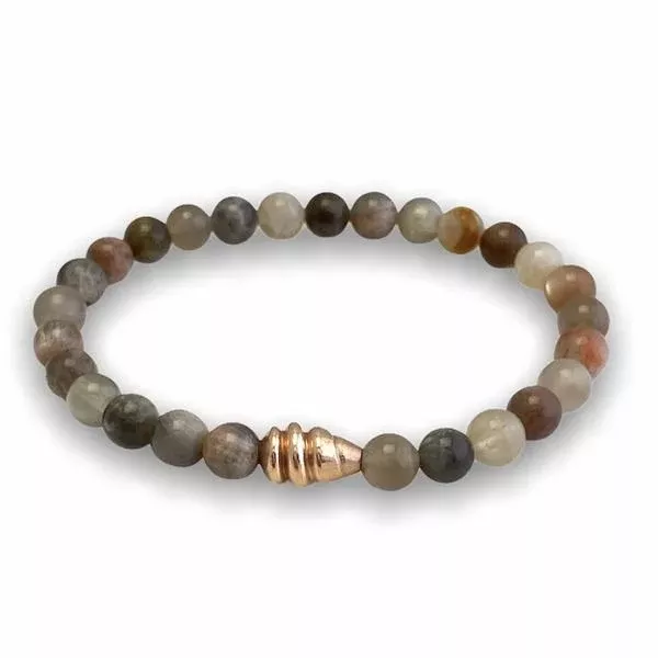 BLACK SUNSTONE ROSE GOLD BRACELET