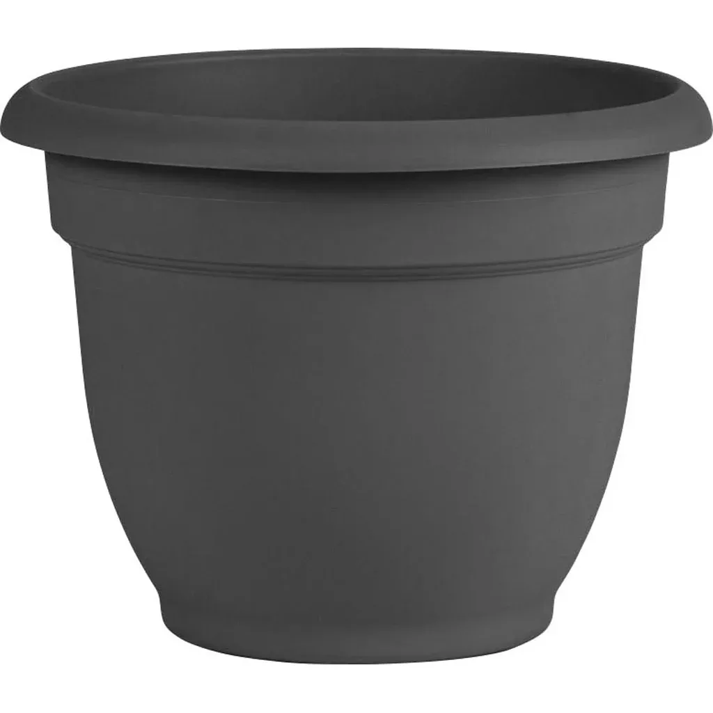 Bloem Ariana Planter, 10 in, Charcoal