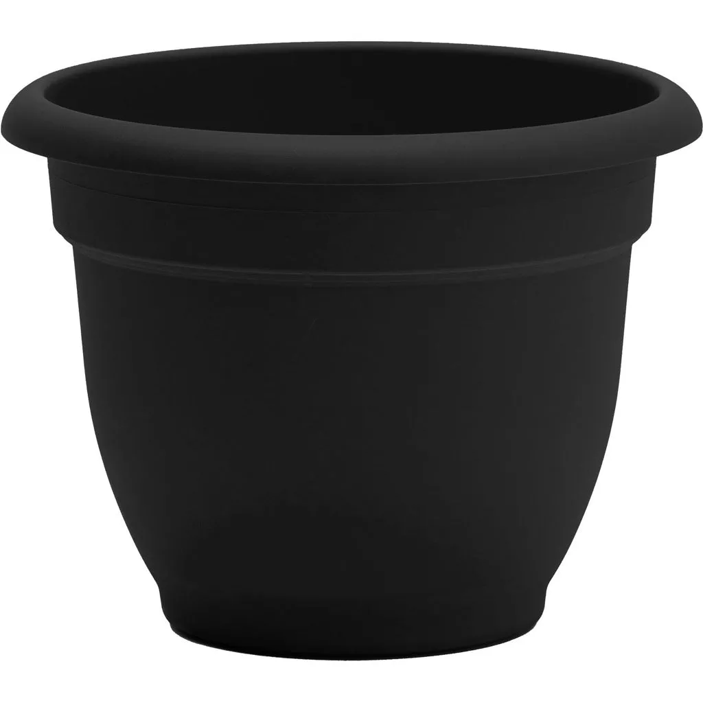 Bloem Ariana Planter, 12 in, Black